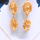 Human face earrings, Brass  22k gold plated dagle earring, Wholesale jewelry